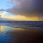 Regen und Sonne am Meer