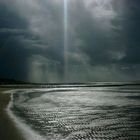 Regen und Sonne an der Nordsee