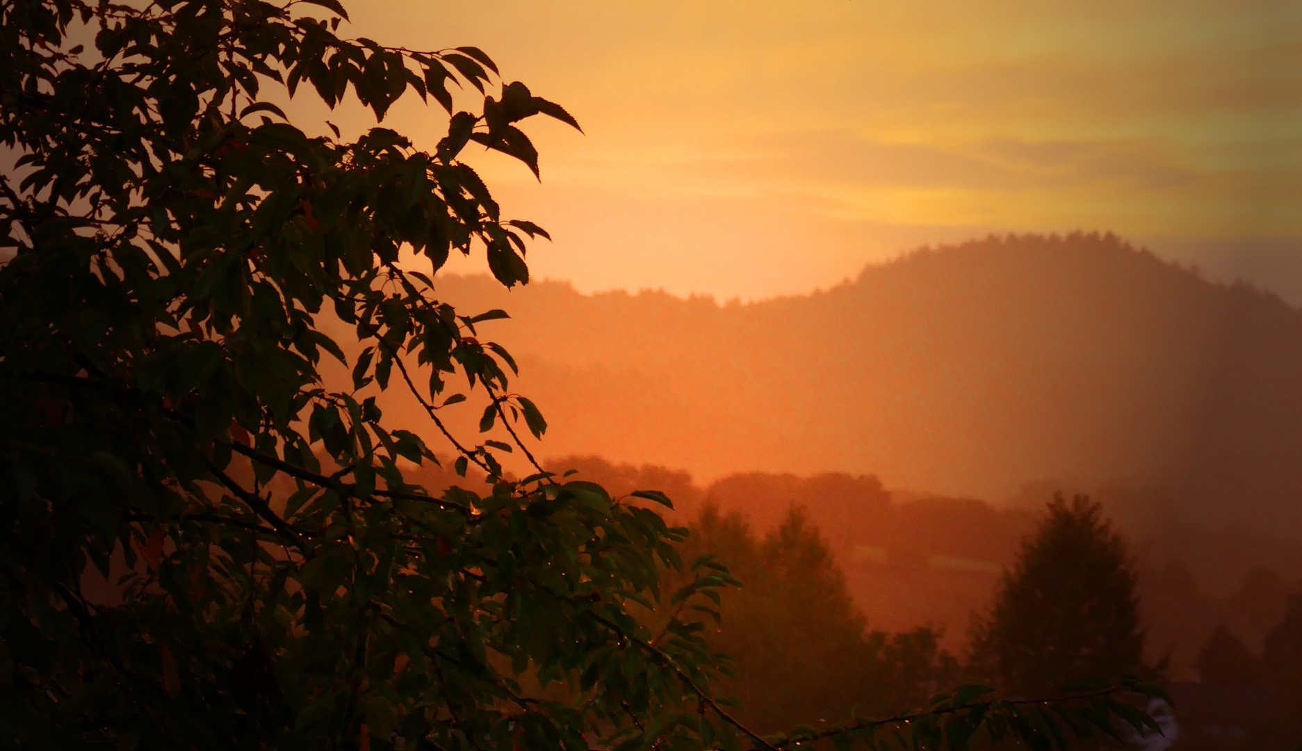 Regen und Sonne