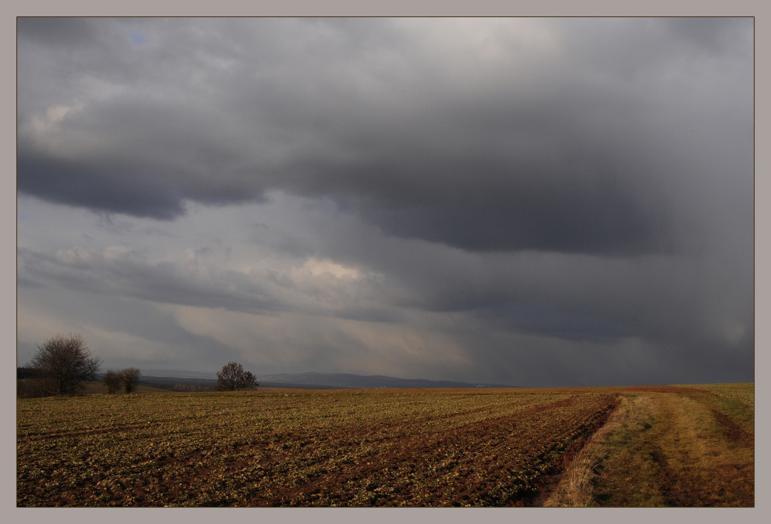 Regen zieht auf!