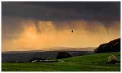 Regen zieht übers Land