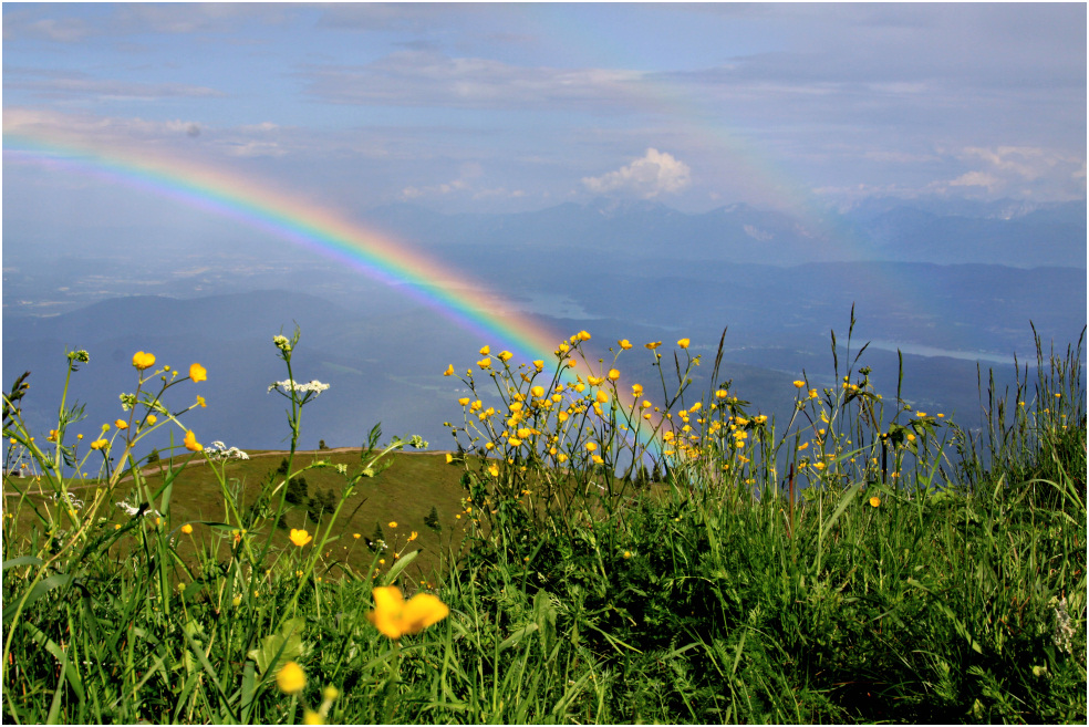 Regenbögen - das positive an diesem Bergsommer...