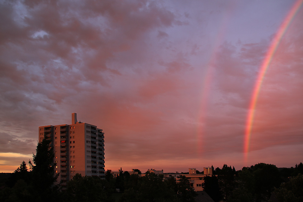 Regenbogen als Glücksbringer