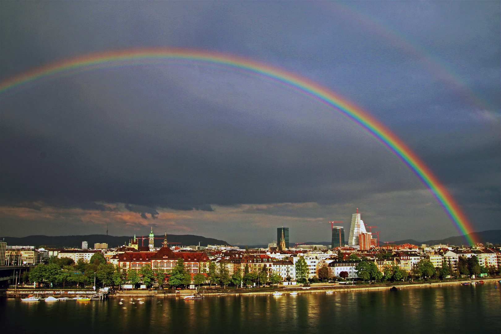 Regenbogen am Abend