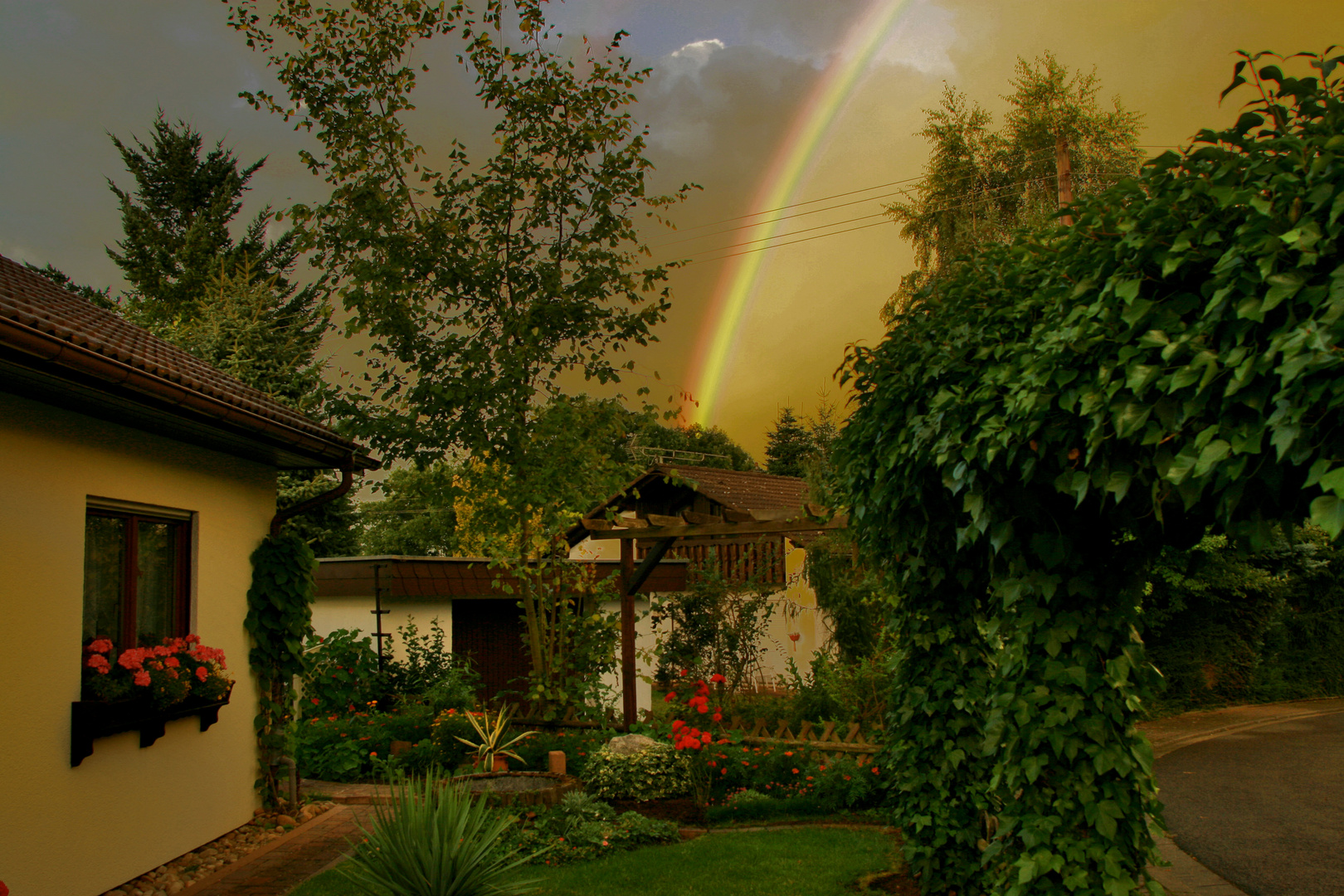 Regenbogen am Abend