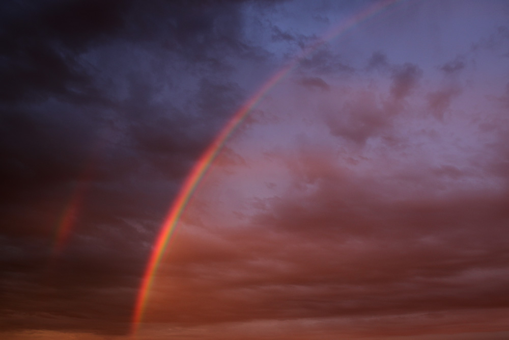 Regenbogen am Abend