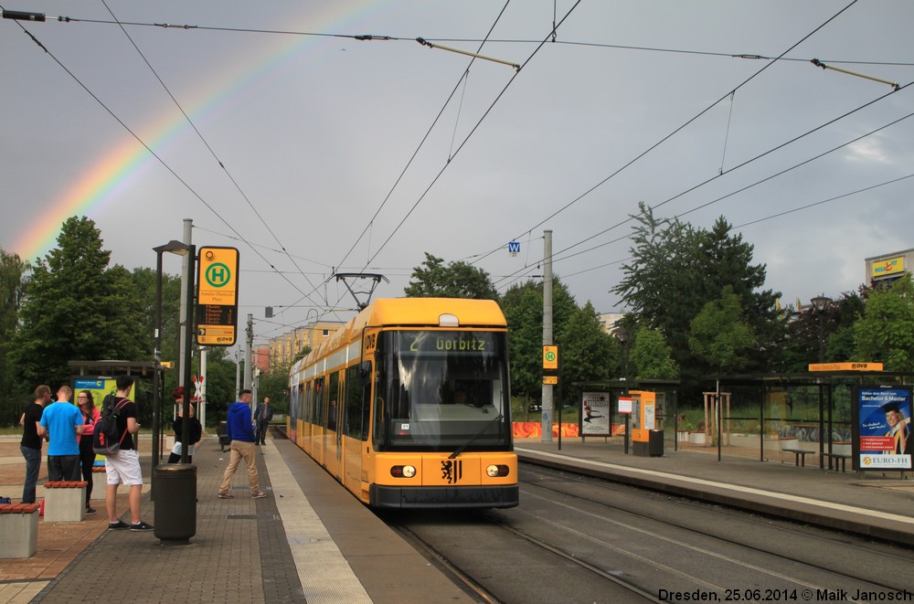 Regenbogen am Amalie-Dietrich Platz