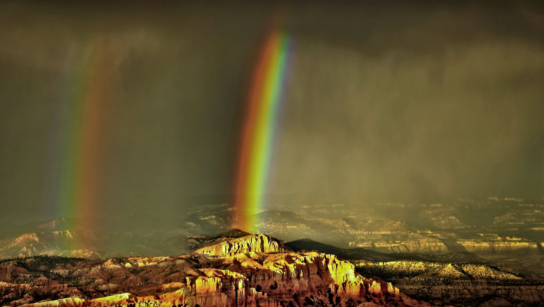 Regenbogen am Bryce Canyon