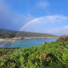 Regenbogen am Camino dos Faros