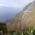Regenbogen am Cristo Rei auf Madeira