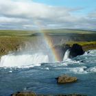 Regenbogen am Gödafoss