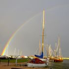 Regenbogen am Hafen Dierhagen