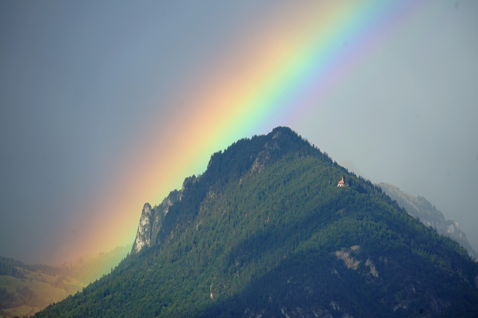 Regenbogen am Harder