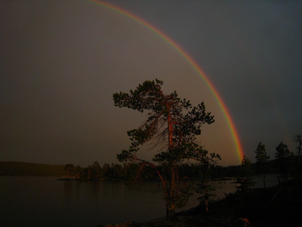 Regenbogen am Inarisee (FIN)