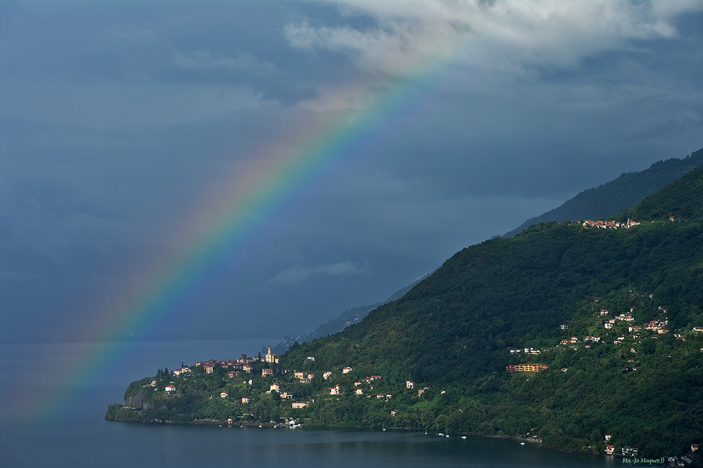 Regenbogen am Lago Maggiore