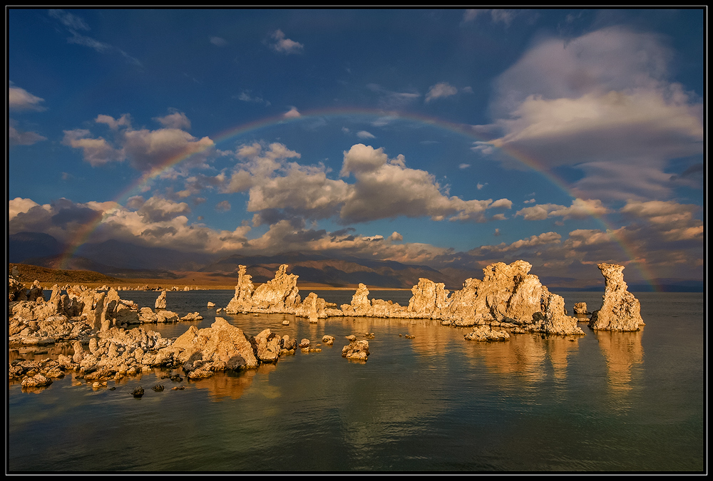 Regenbogen am Mono Lake