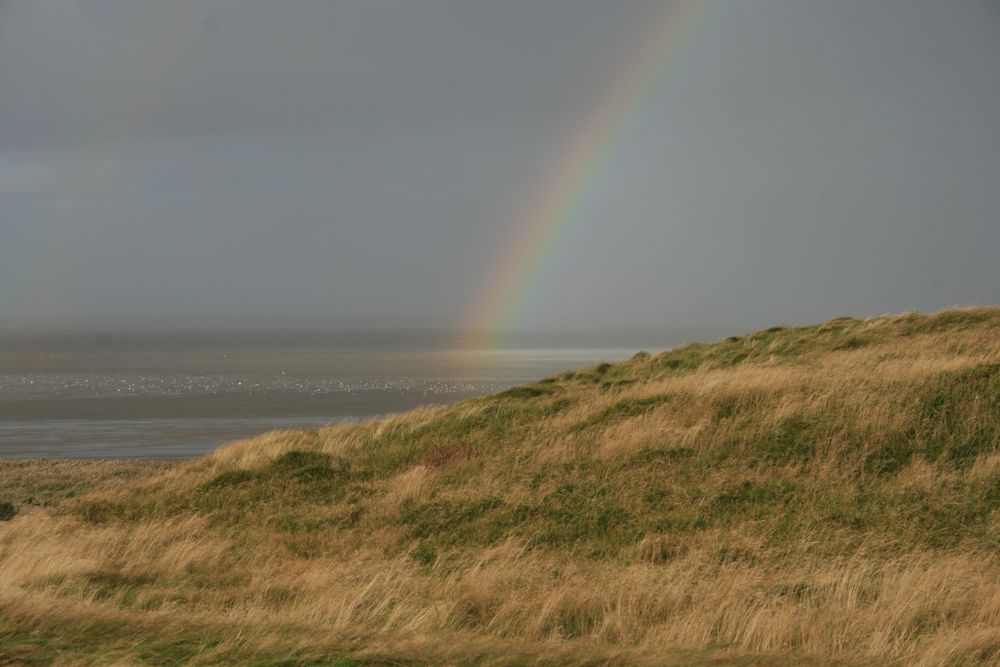 Regenbogen am Morsum Kliff