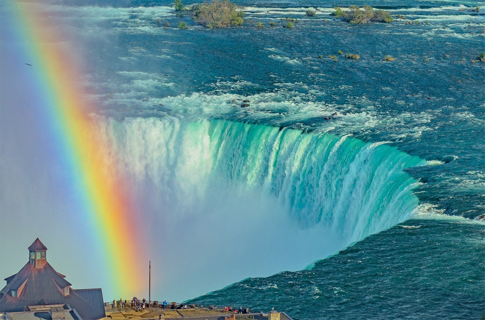 Regenbogen am Niagara-Wasserfall