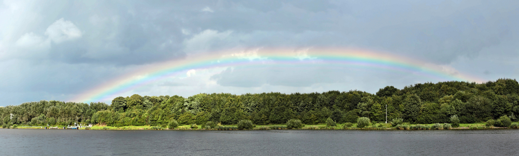 Regenbogen am Nord-Ostsee-Kanal