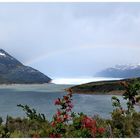 Regenbogen am Perito Moreno Gletscher