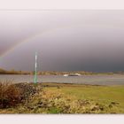 " Regenbogen am Rhein bei Perrich/Wesel "