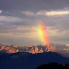 Regenbogen am Schiberg des Glärnisch