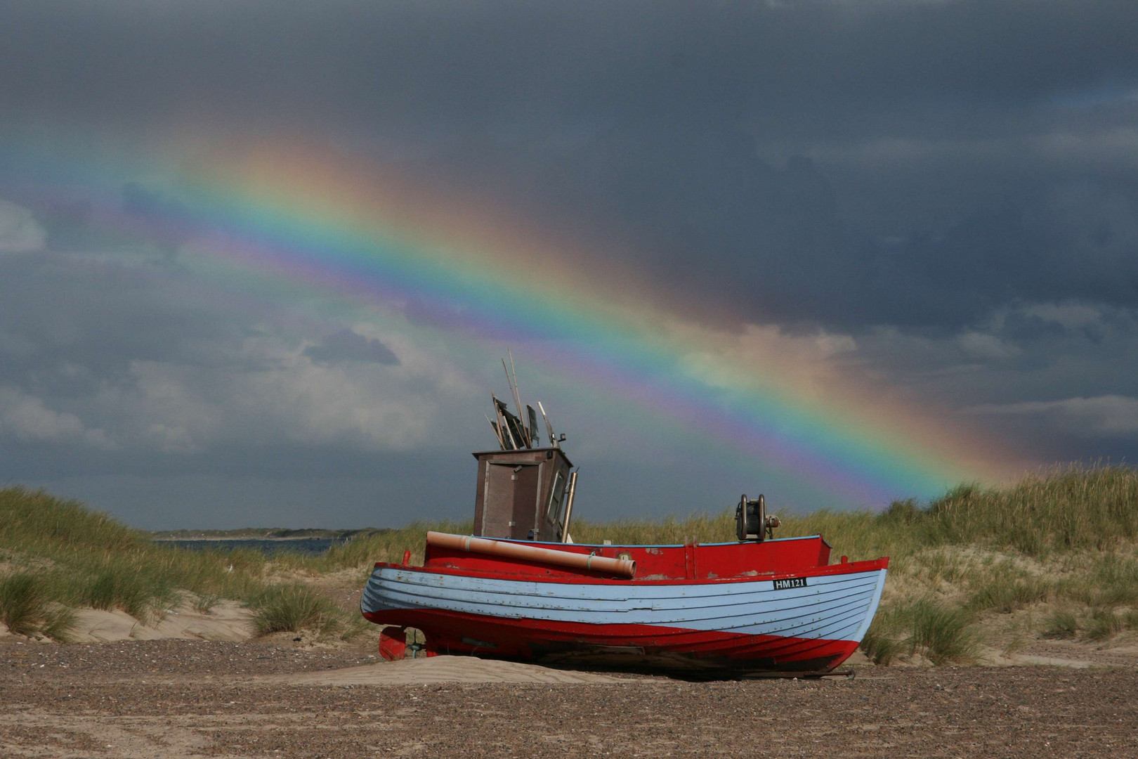 Regenbogen am Strand