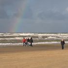 Regenbogen am Strand