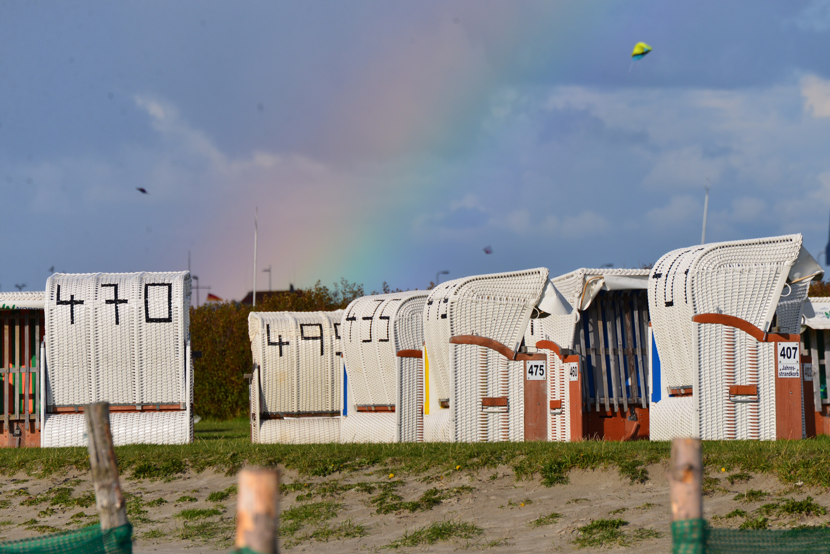 Regenbogen am Strand