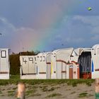 Regenbogen am Strand