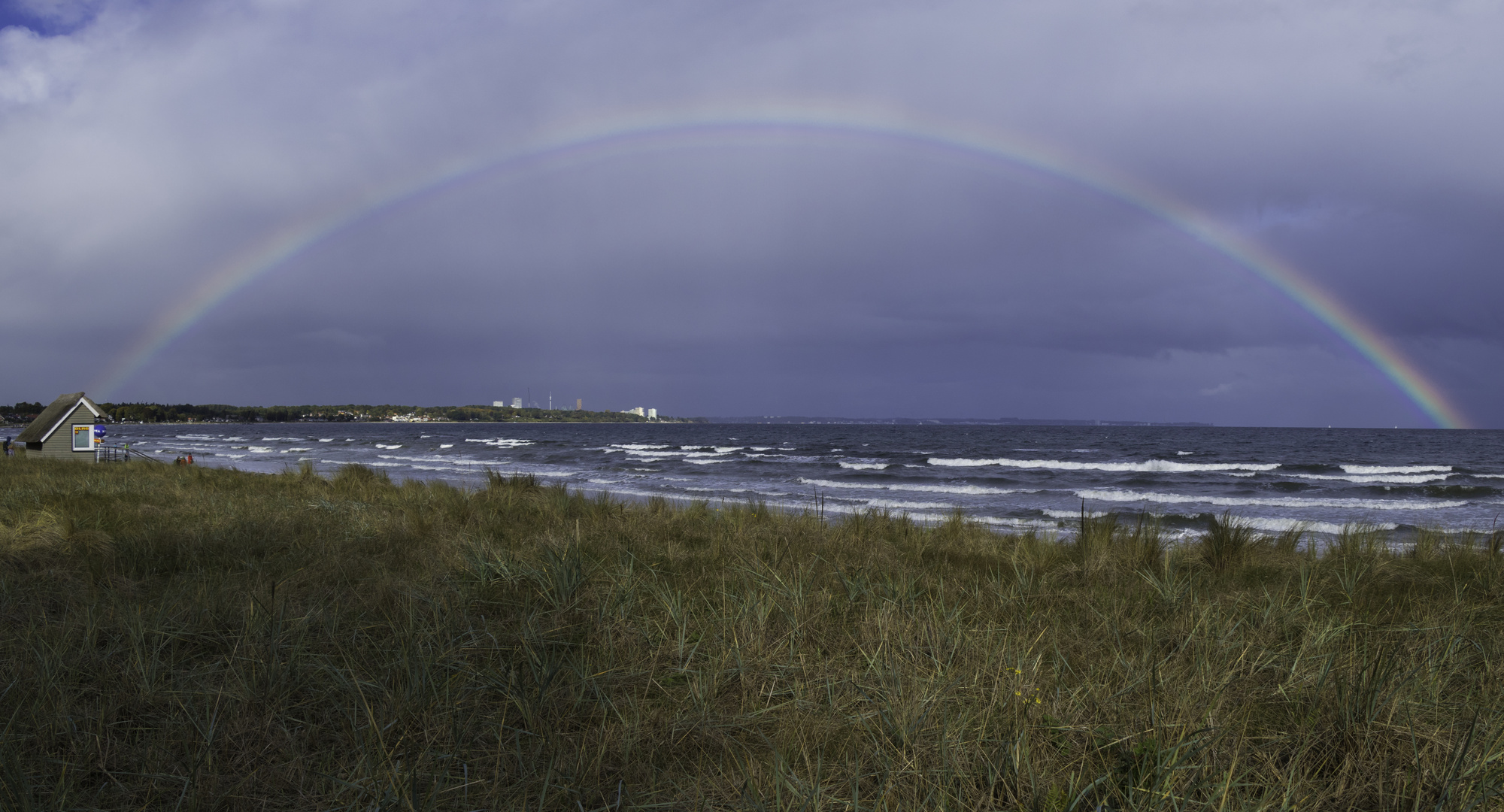 Regenbogen am Strand in Haffkrug