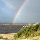 Regenbogen am Strand von Cuxhaven