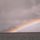 Regenbogen an der Bucht von Tamarin, Mauritius