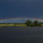 Regenbogen an der Elbe