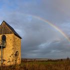 Regenbogen an der Kaiserpfalz Werla