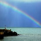 Regenbogen an der Nordsee