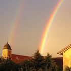 Regenbogen auf dem Dorf