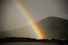 Regenbogen auf den Lofoten