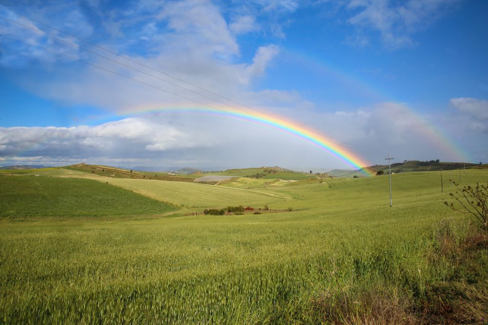 Regenbogen auf Sizilien