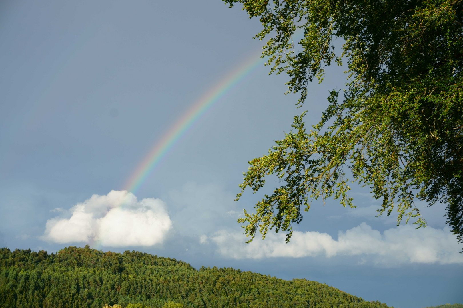 Regenbogen aus der Wolke