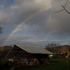 Regenbogen bei blauem Himmel...