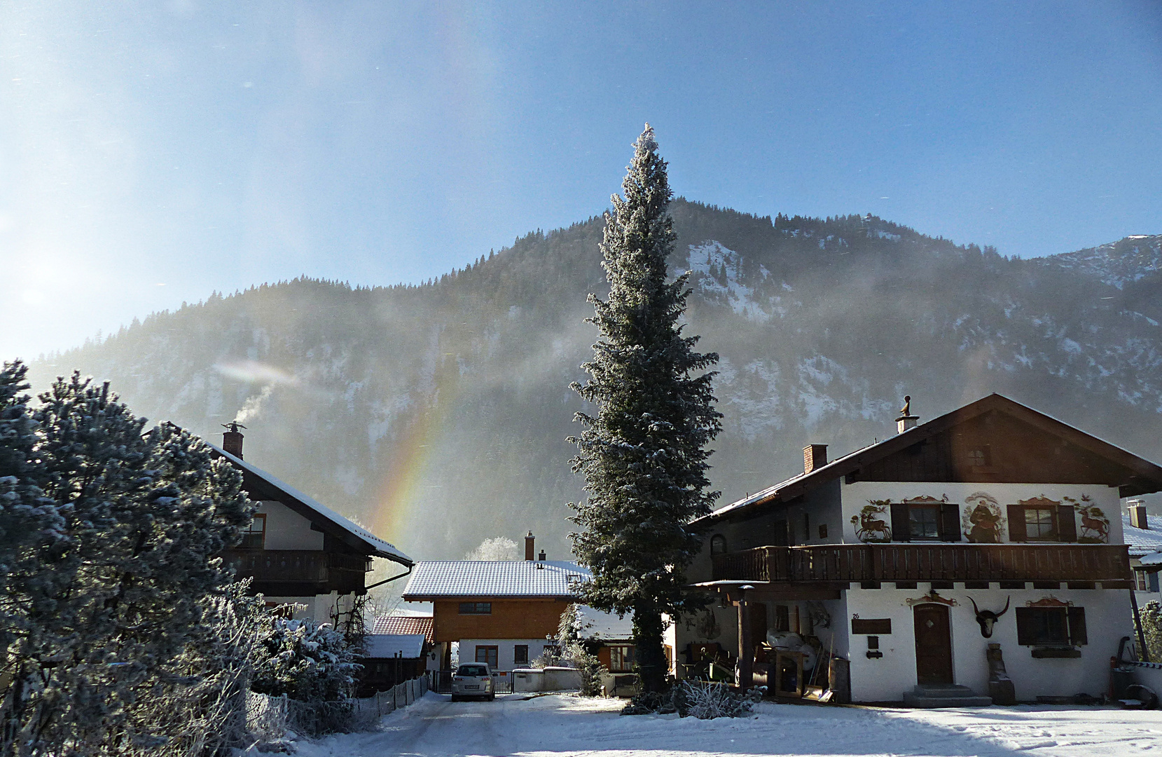 Regenbogen bei Frost