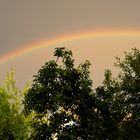 Regenbogen bei Gewitter