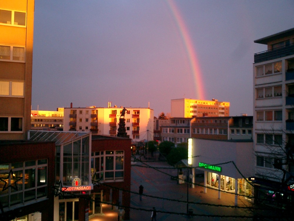 Regenbogen bei Nacht!