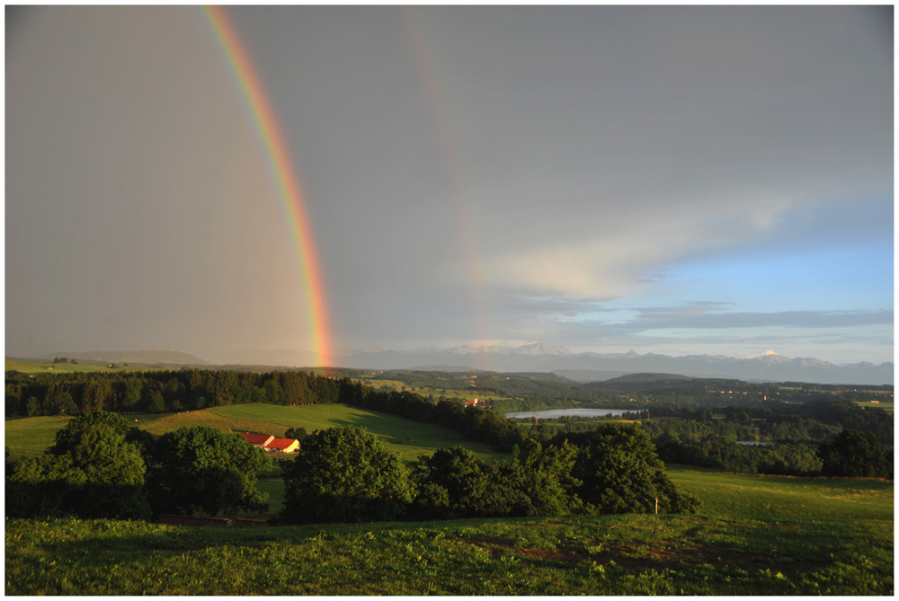 Regenbogen bei Reichling