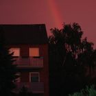 Regenbogen bei Sonnenuntergang