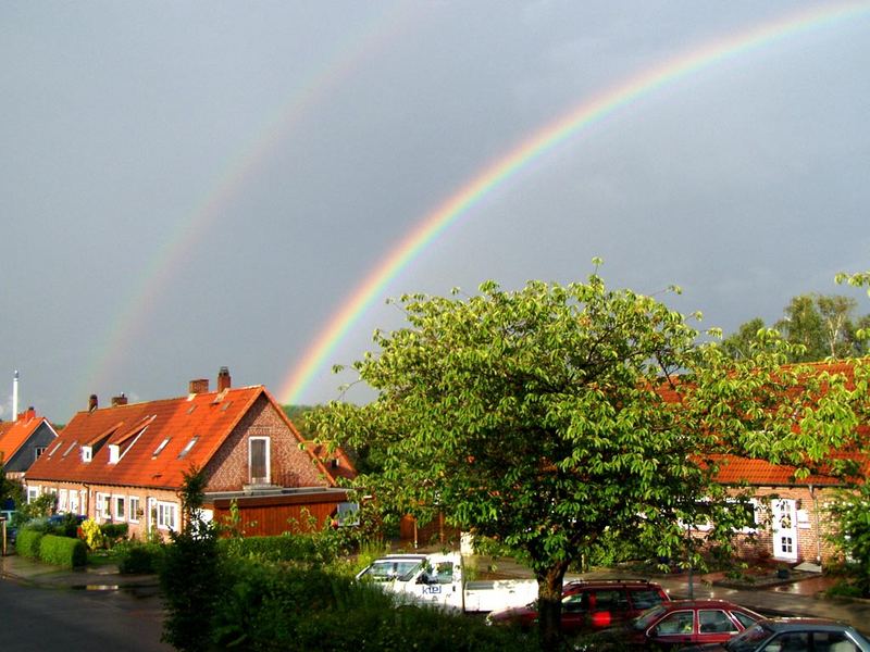 Regenbogen beim Nachbarn