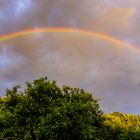 Regenbogen beim Sonnenuntergang