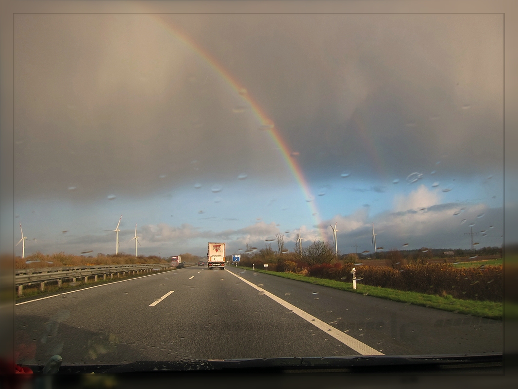 Regenbogen faszinieren immer wieder...