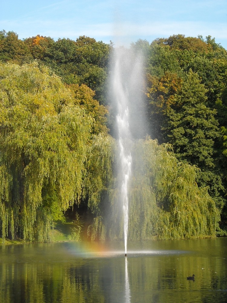 Regenbogen-Fontäne